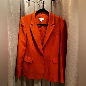 TAHARI Orange/ Burnt Sienna Blazer Top Size 12